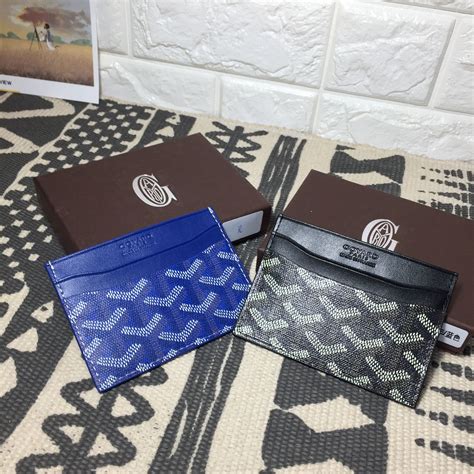 Retail Goyard Card Holder vs 38 Yuan Goyard Card Holder Side 